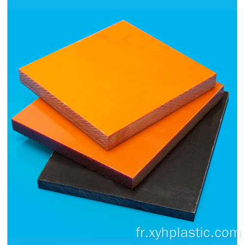 Feuille de stratifié en bakélite rouge orange ou noir